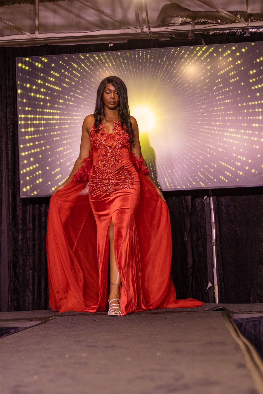 Crimson Royalty gown
