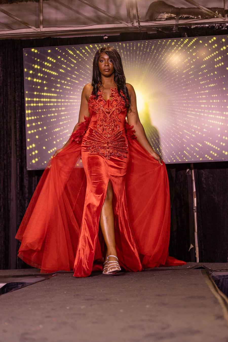 Crimson Royalty gown