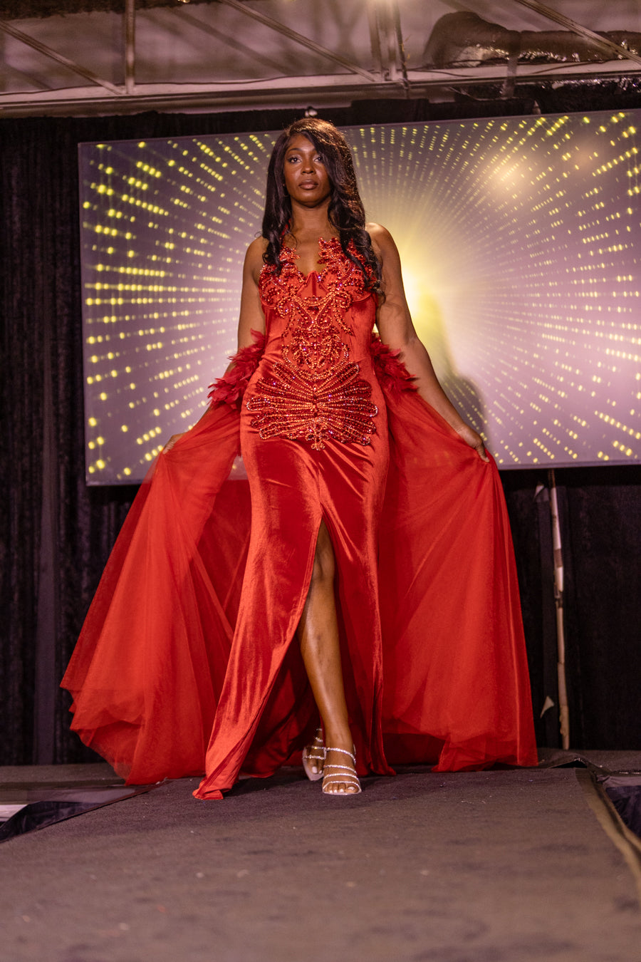 Crimson Royalty gown