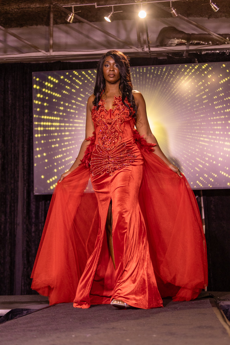 Crimson Royalty gown