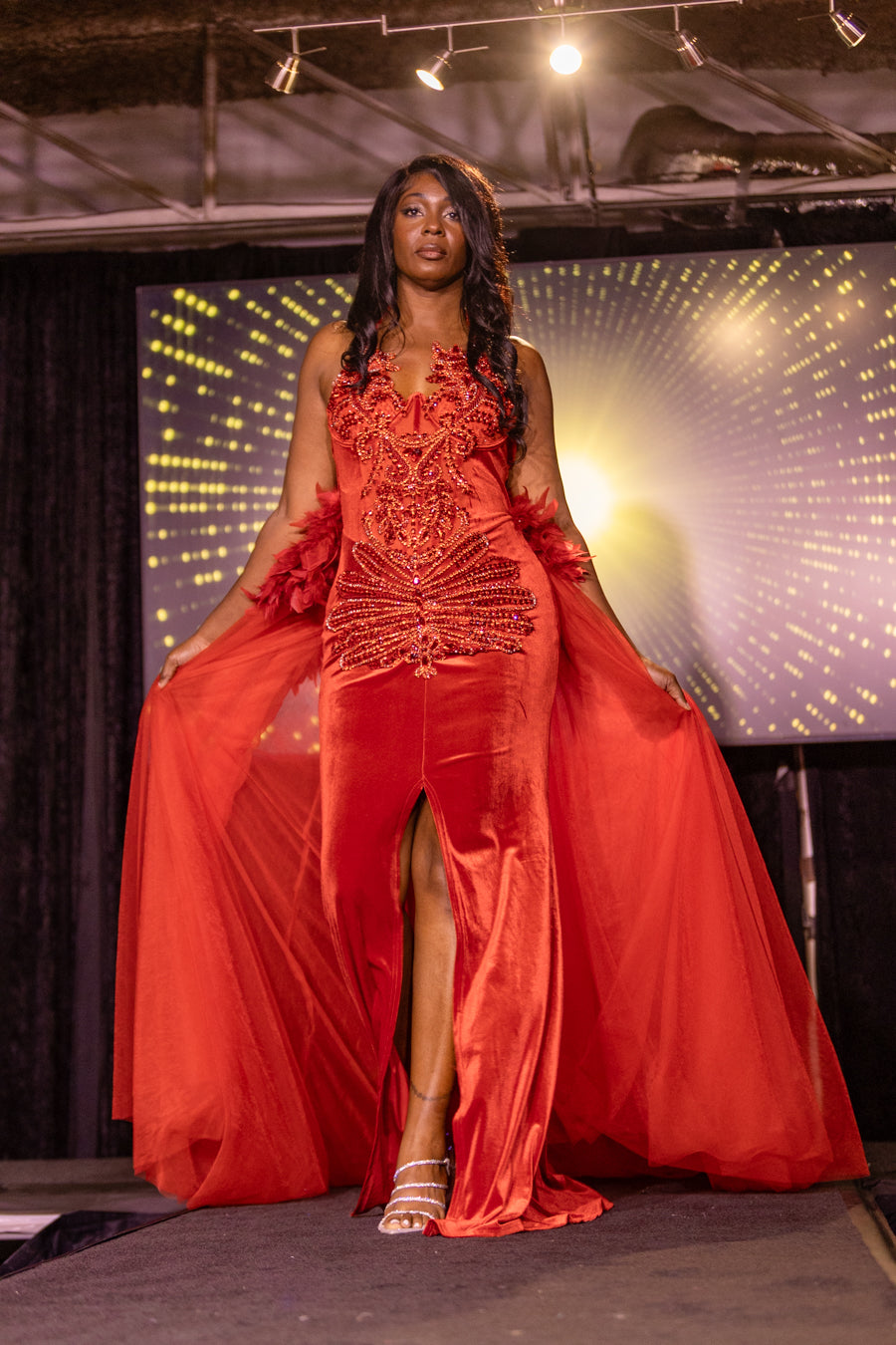 Crimson Royalty gown