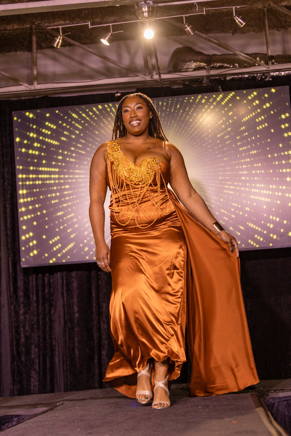 Molten Gold Elegance Dress